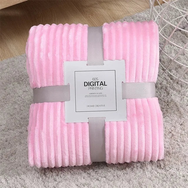 70x100cm Milk Velvet Blanket – Soft Coral Fleece Bed Sheet for Dormitory, Sofa & Air Conditioning Nap
