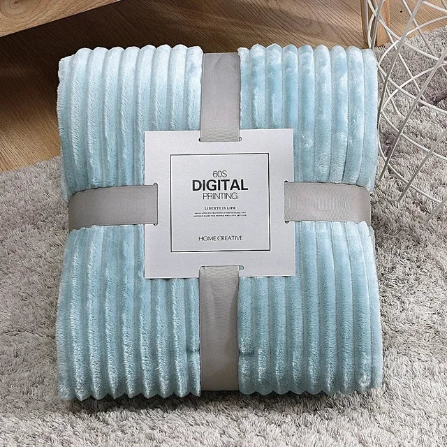 70x100cm Milk Velvet Blanket – Soft Coral Fleece Bed Sheet for Dormitory, Sofa & Air Conditioning Nap
