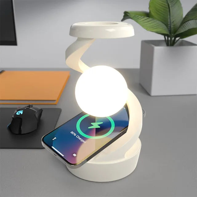 RGB Touch Atmosphere Lamp | Wireless Charging Night Light | Creative Table Lamp for Bar, Hotel, Gaming Room, and Bedroom Decoration