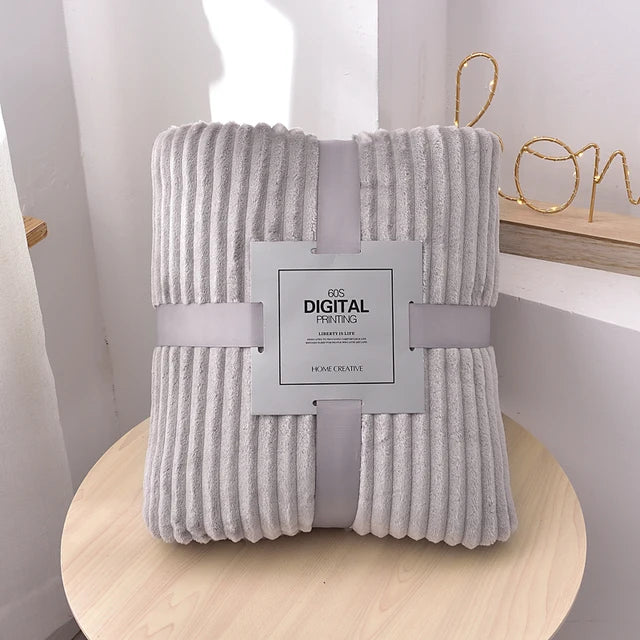 70x100cm Milk Velvet Blanket – Soft Coral Fleece Bed Sheet for Dormitory, Sofa & Air Conditioning Nap