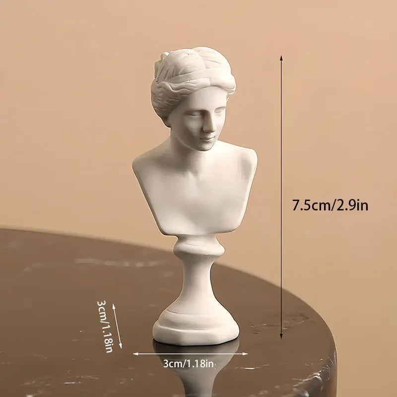 Exquisite Apollo Bust - Majestic Greek and Roman Sun God Resin Sculpture for Stunning Home Decor