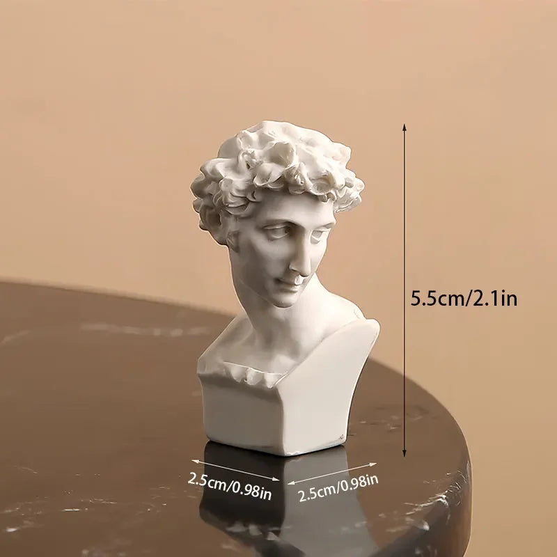 Exquisite Apollo Bust - Majestic Greek and Roman Sun God Resin Sculpture for Stunning Home Decor