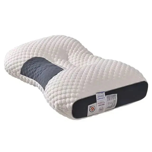 Cervical Orthopedic Neck Pillow - Soybean Fiber SPA Massage Pillow for Sleep Support & Neck Protection