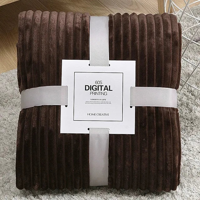 70x100cm Milk Velvet Blanket – Soft Coral Fleece Bed Sheet for Dormitory, Sofa & Air Conditioning Nap