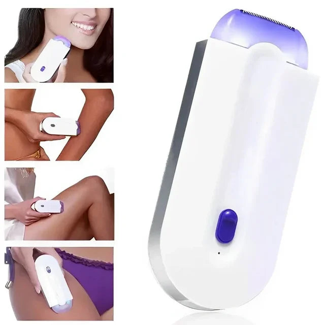 Electric Depilator - Mini Rechargeable, Painless Body Facial Hair Remover