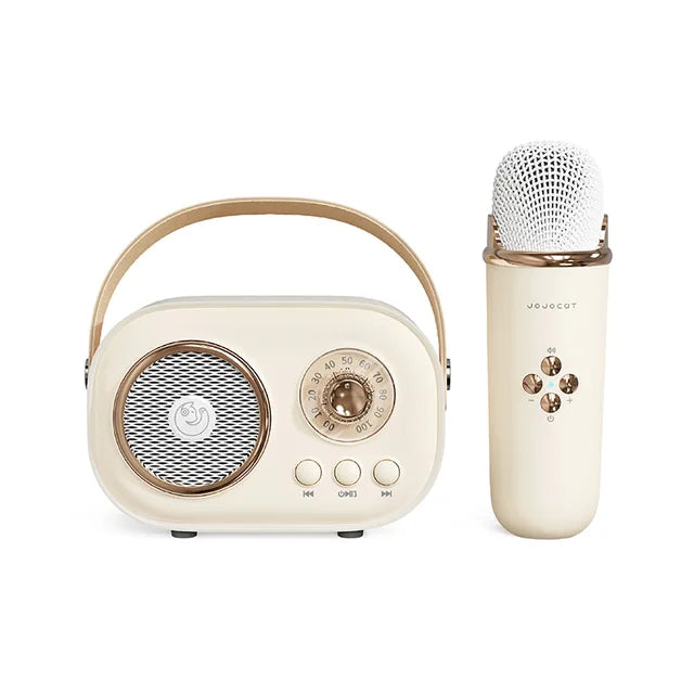 Bluetooth Speaker with Wireless Microphone Support - Karaoke, TF Card, FM Play, HIFI Bass, Handsfree Calling - Perfect Birthday Gift for Kids