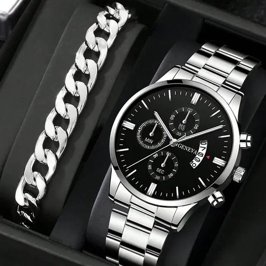 Luxury Stainless Steel Watch – Timeless Elegance &amp; Durability