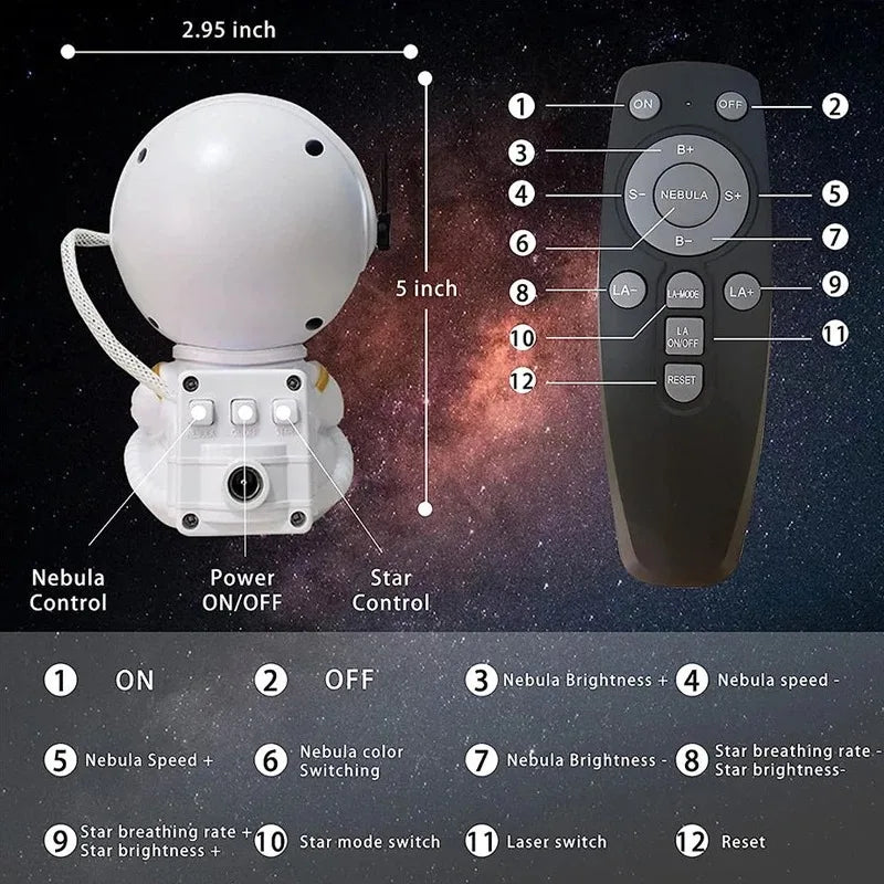 Galactic Astronaut Projector – Transform Your Space into a Cosmic Wonder! 🚀🌌